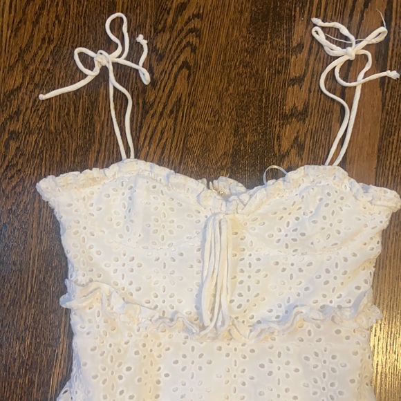 Skylar + Madison White Eyelet Lace Dress - Picture 3 of 7